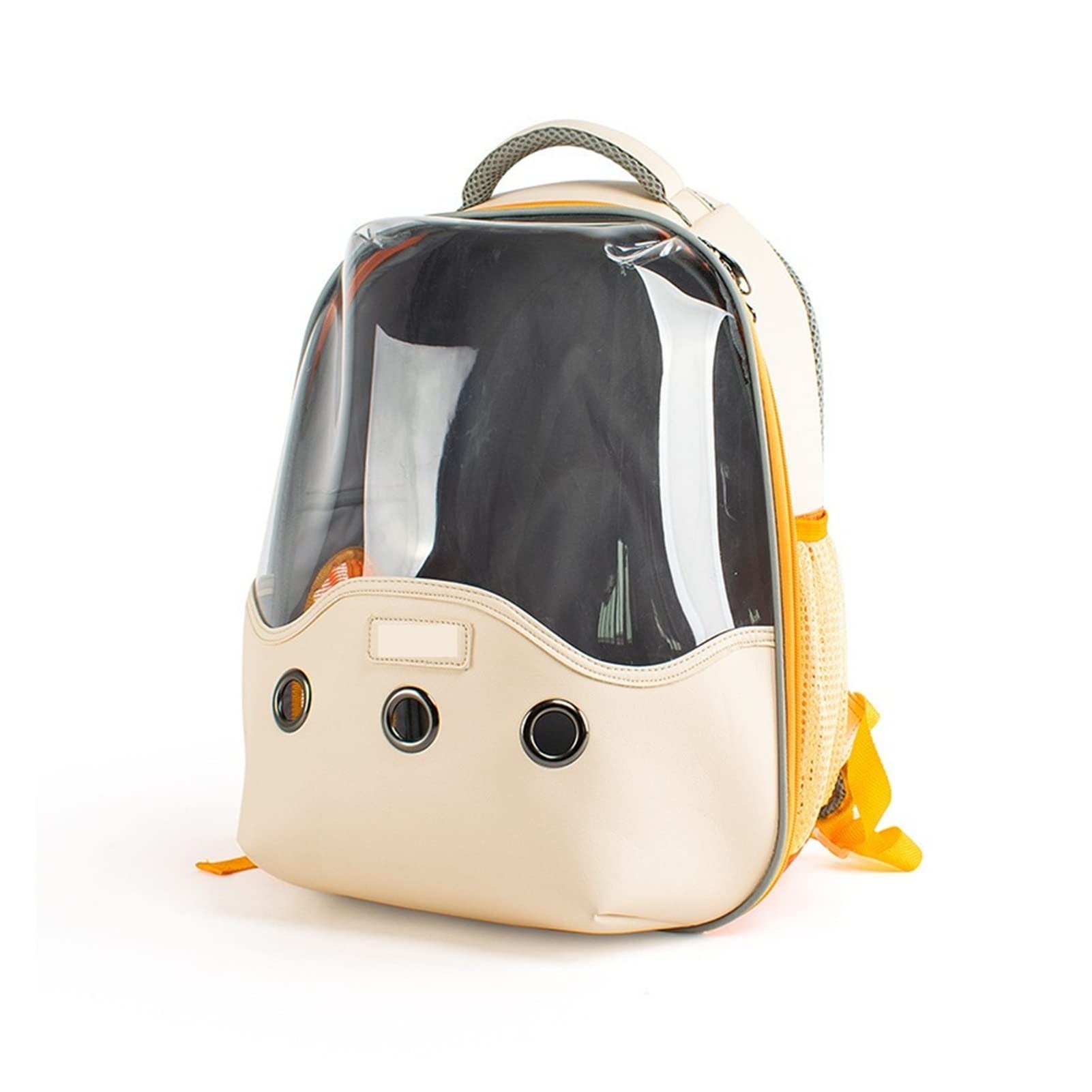 HYONLLA Pet Backpack Carrier - Breathable Transparent Space Capsule for Small Dogs & Cats | Portable Outdoor Shoulder Bag for Travel | Ideal for Hiking, Vet Visits & Daily Commutes (Type 1)