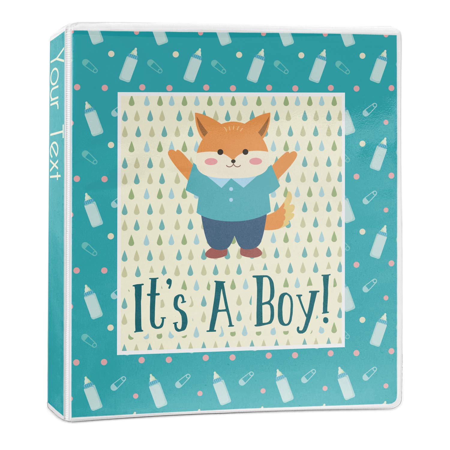 Personalized 1 Inch Baby Shower 3-Ring Binder - Perfect for Baby Shower Gifts, Nursery Organization & Memory Keepsakes