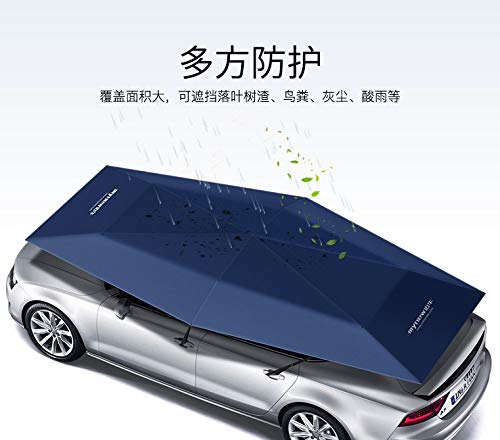 Automatic Car Tent with Remote Control - 4.2M Portable Folding Carport for Sun Protection, UV Shade & Weather Shelter (Navy Blue) | Perfect for Camping, Beach Trips & Outdoor Vehicle Storage