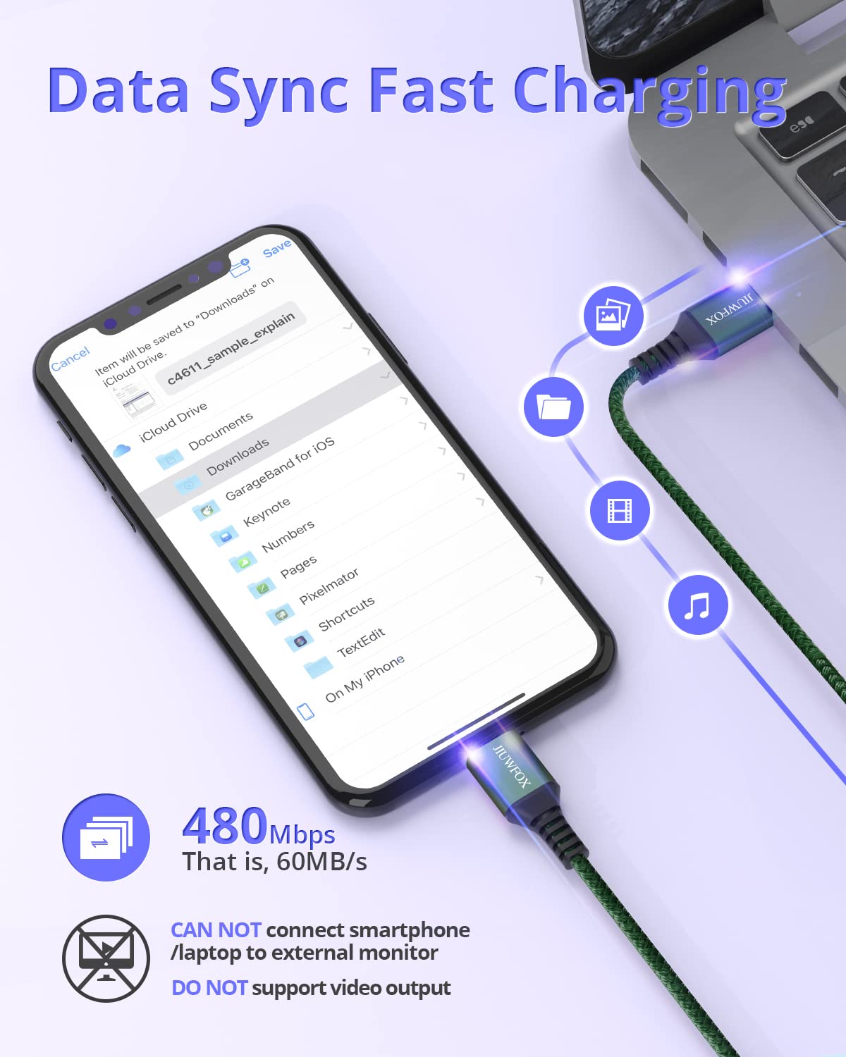 3-Pack 10ft USB C to USB C Cable 60W Fast Charging for iPhone 16/15, Samsung S24/S23, iPad Pro/Air, MacBook Pro/Air, Nintendo Switch - Durable Green Charging Cord for Home, Office & Travel