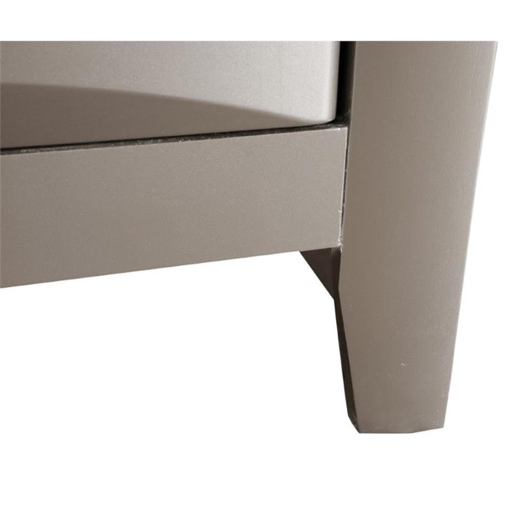 Glory Furniture Marilla 3-Drawer Wood Nightstand with Silver Finish - Perfect for Bedroom Storage & Modern Home Decor