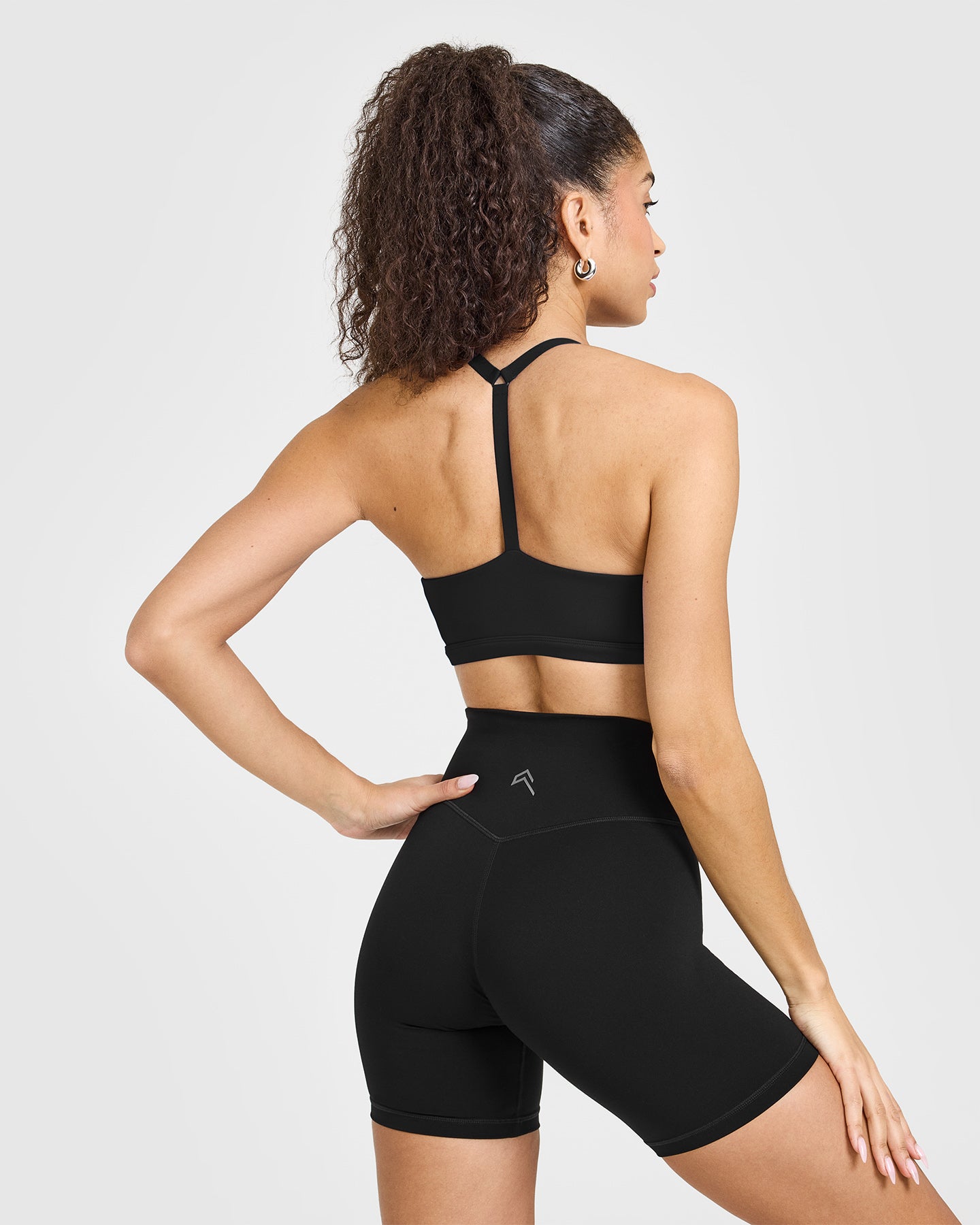 Timeless Square Neck Sports Bra for Women - High Support Workout Top in Black | Perfect for Yoga, Running & Gym