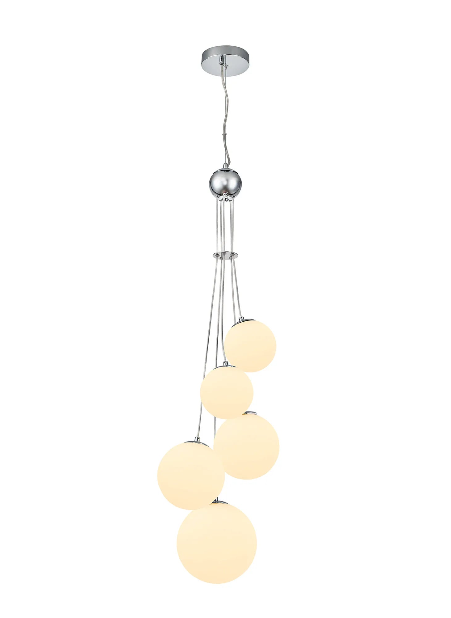 Modern Austin 5-Light Cluster Pendant with G9 Base - Elegant Ceiling Lighting for Dining Room, Kitchen Island, or Entryway