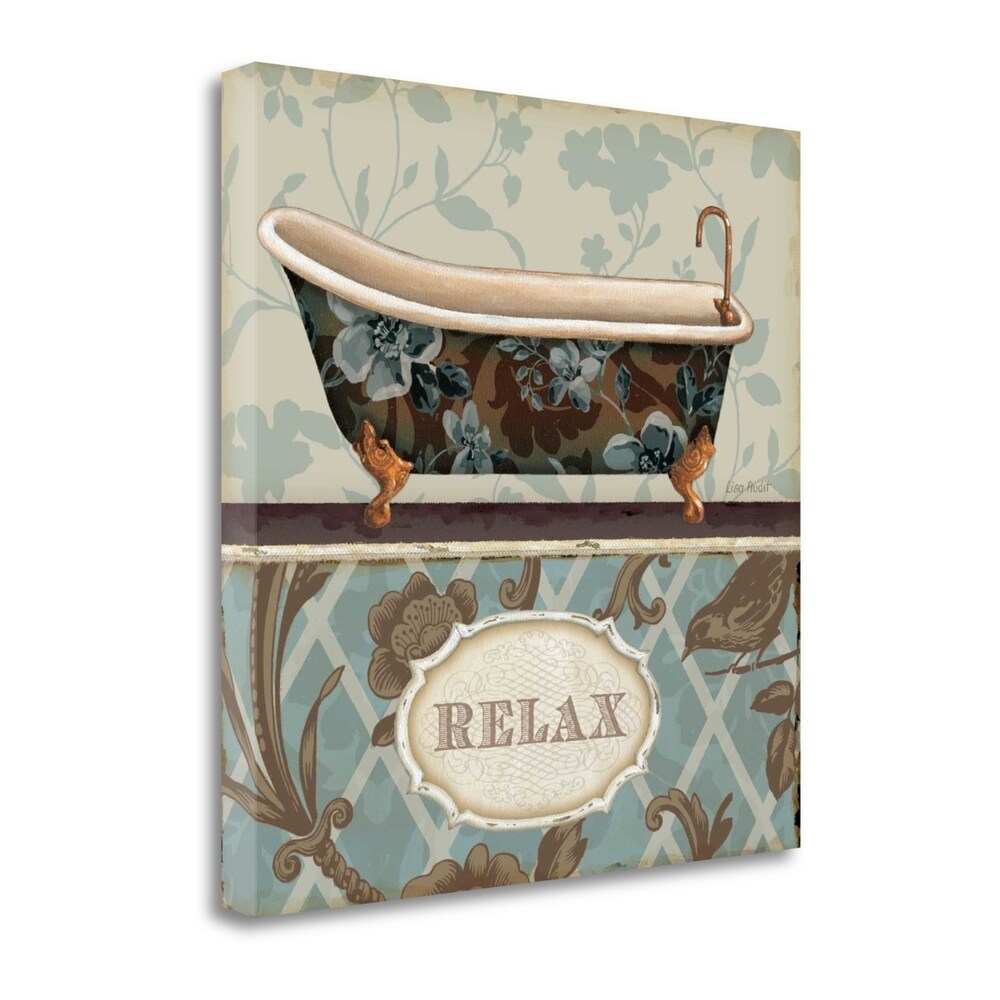 Bathroom Bliss by Lisa Audit - Fine Art Giclee Print on Gallery Wrap Canvas, Ready to Hang Wall Decor - Perfect for Bathroom, Living Room & Bedroom Decor