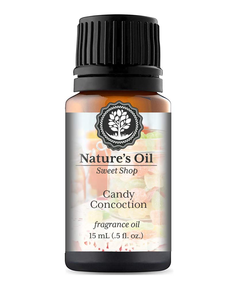 Premium Candy Concoction Fragrance Oil - 15ml Bottle for Aromatherapy Diffusers, Handmade Soap, Scented Candles, DIY Lotions | Home Fragrance, Linen Spray, Bath Bomb & Slime Making | Sweet Scent for Relaxation & Gift Giving