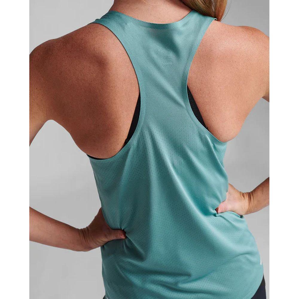 2XU Women's Light Speed Tech Singlet - High Performance Running Top for Women | Moisture Wicking & Breathable | Ideal for Marathon, Training & Gym Workouts (RAF/WRF)