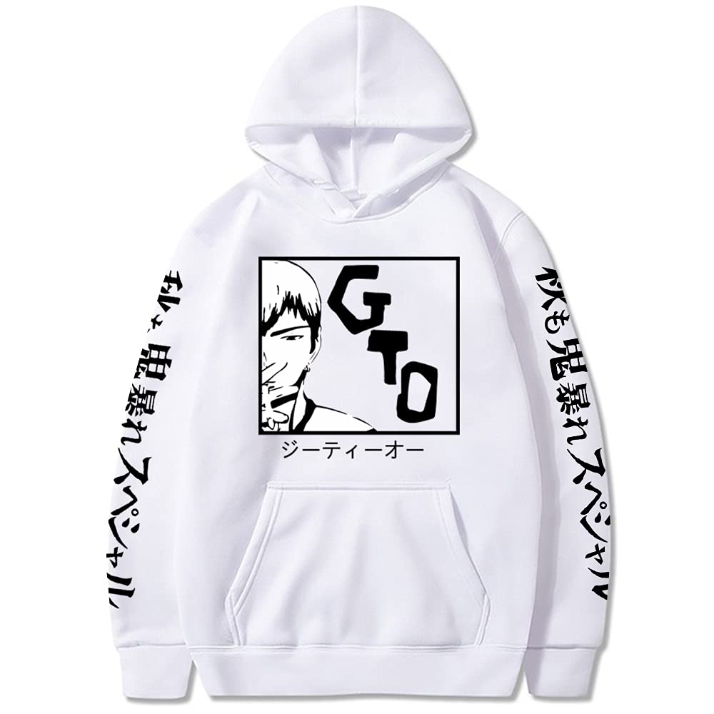 Great Teacher Onizuka GTO Anime Hoodie - Unisex Long Sleeve Manga Pullover Sweatshirt for Cosplay & Casual Wear