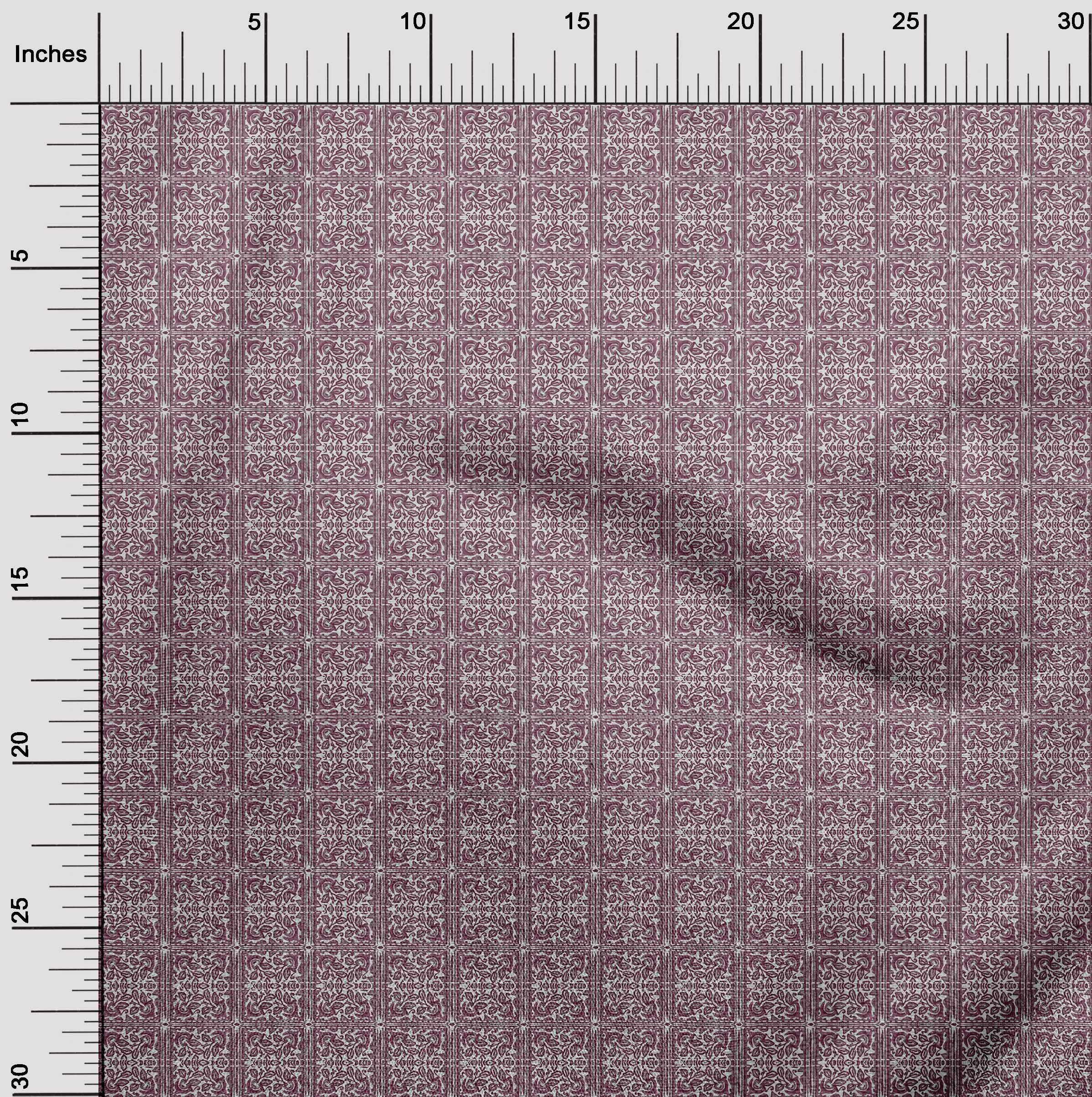 oneOone Rayon Wine Fabric - 56 Inch Wide Printed DIY Sewing Material for Clothing & Crafts | Soft Textured Fabric by The Yard | Perfect for Dresses, Blouses & Home Decor Projects