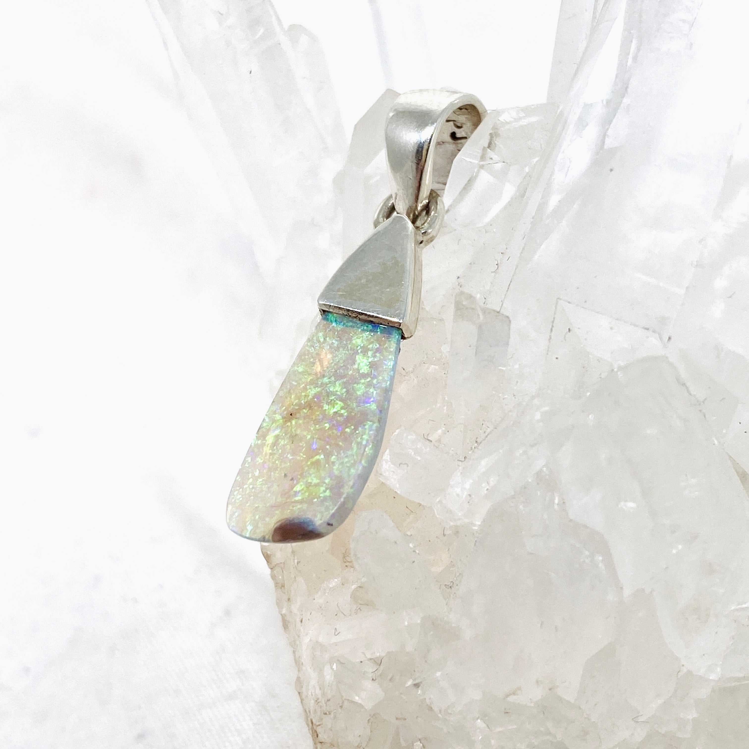 Natural Australian Opal Solid Freeform Pendant Necklace PPGJ809 - Unique Handcrafted Jewelry for Women, Perfect Gift for Birthday, Anniversary & Special Occasions
