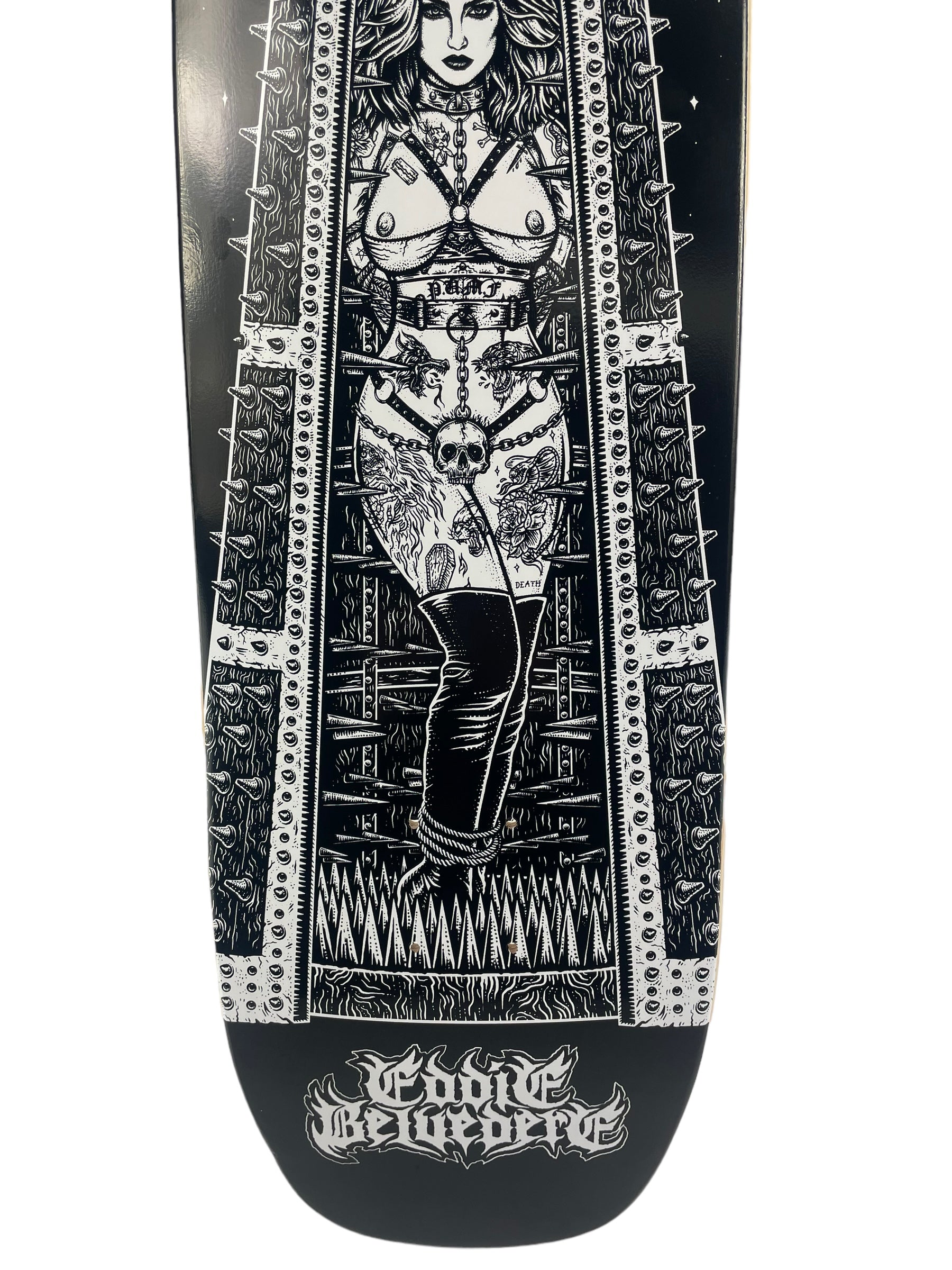 Eddie Belvedere Maiden Pro Deck - Death Skateboards POOL Shape 9 - Premium Skateboard for Pool Skating & Street Tricks
