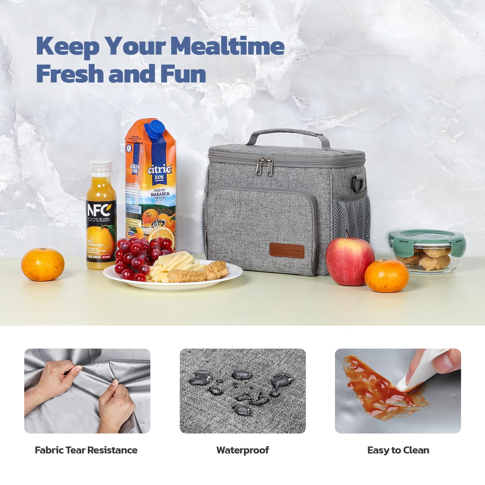 Premium Insulated Lunch Box for Men & Women - Leakproof Cooler Bag with Durable Design for Work, School, Picnics & Outdoor Activities