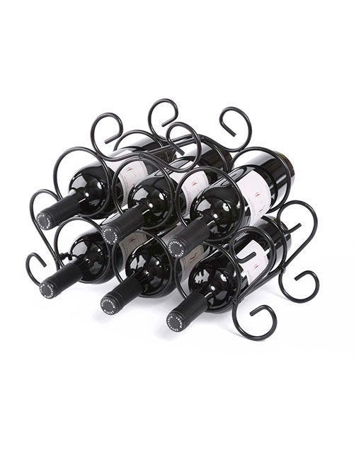 Premium Wooden Minuet Wine Rack - 12 Bottle Capacity, Wall Mounted or Freestanding - Perfect for Kitchen, Dining Room, or Wine Cellar Storage
