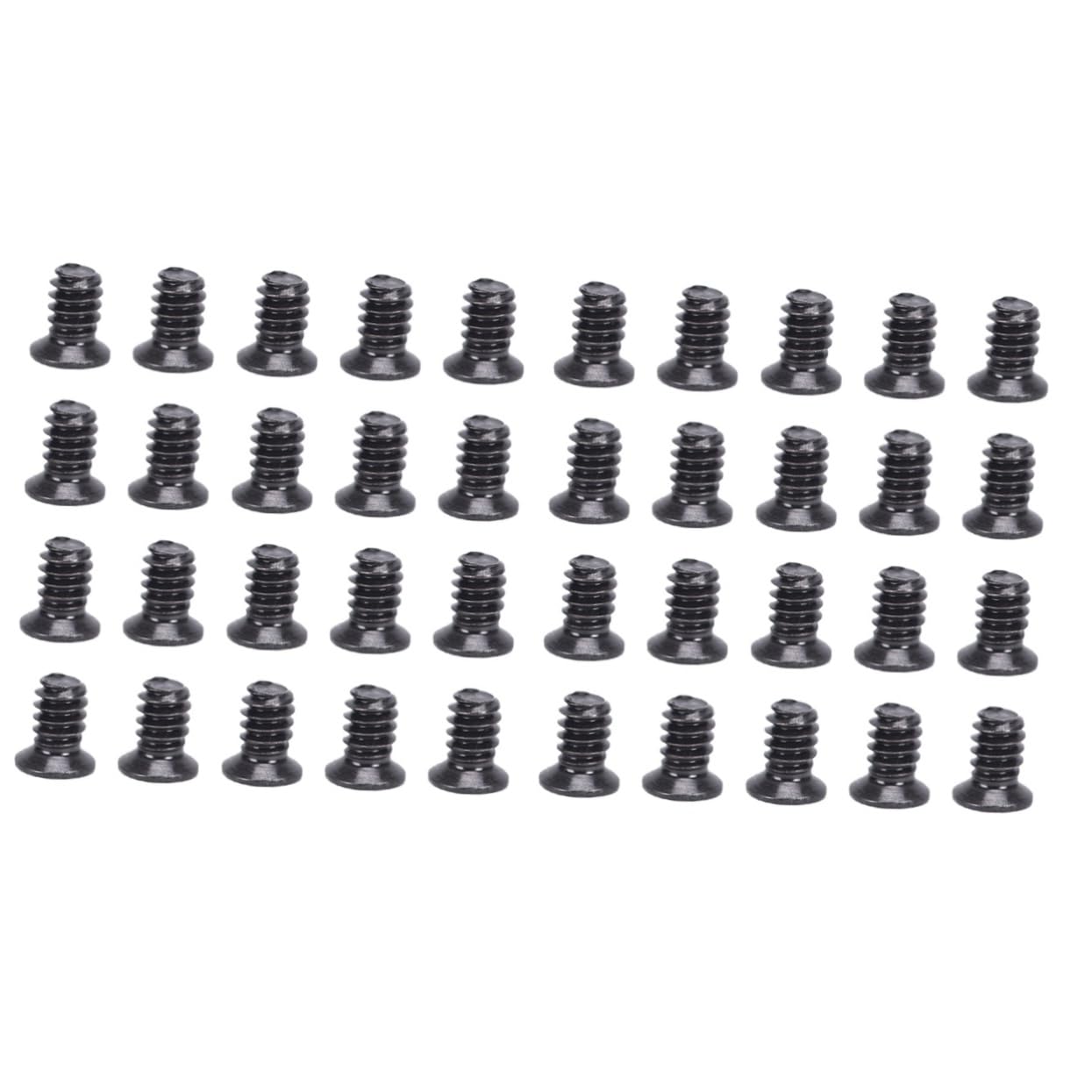 Mikikit 200 Pcs 3.5-Inch HDD Screws Flat Head Computer Hard Drive Screws - Black Nickel Chassis Screws for PC Case, Hard Drive Mounting & Hot Swap Accessories - Perfect for DIY Computer Builds and HDD Upgrades