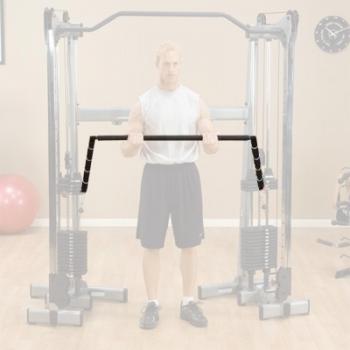 Body Solid Dual Press Bar - Heavy Duty Olympic Barbell for Strength Training - Perfect for Home Gym & Commercial Use