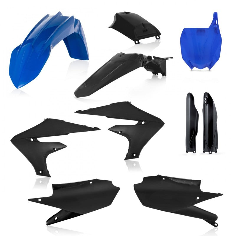 Acerbis Full Plastic Kit for Yamaha YZ250F YZ450FX YZ250FX YZ450F (2018-2023) - Black | Dirt Bike Replacement Body Kit for Off-Road Racing & Trail Riding