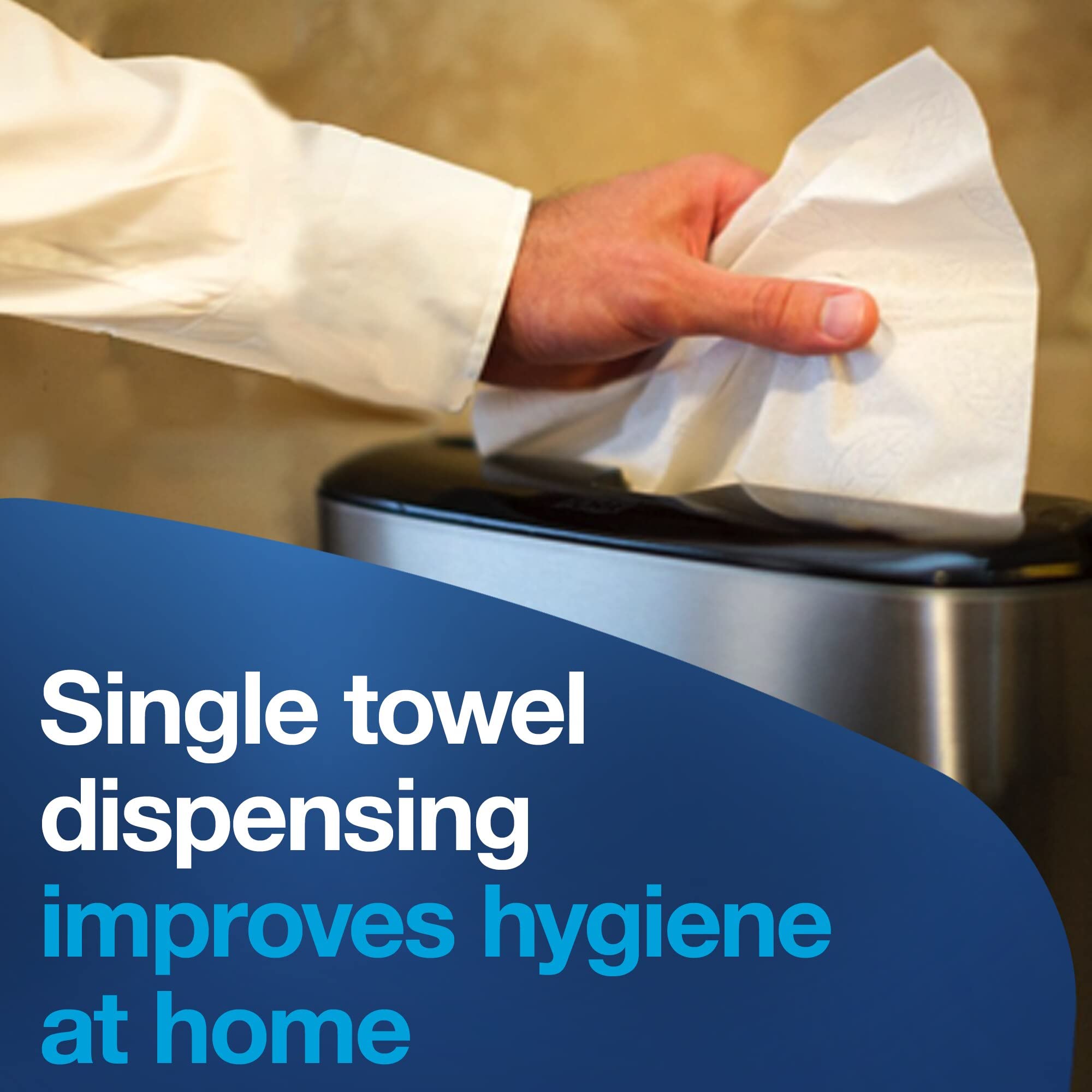 Tork Xpress Paper Towel Dispenser - Stainless Steel, Compact & Space-Saving for Home & Office | Fits H2 Hand Towels | Perfect for Kitchen, Bathroom & Commercial Use