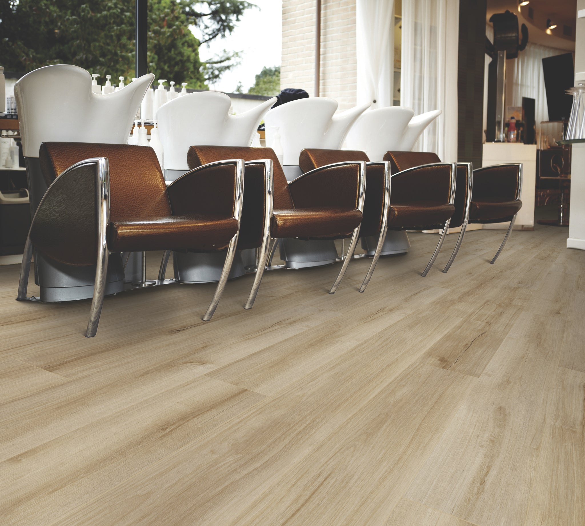 Coretec Pro Plus Enhanced Lucent Oak 7x48 Waterproof Luxury Vinyl Plank Flooring - Perfect for Living Room, Kitchen & High-Traffic Areas