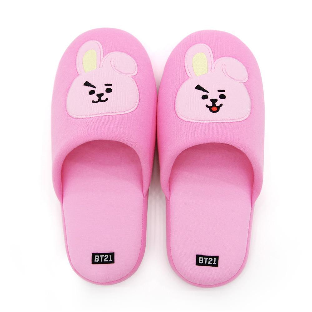 BT21 X HOMEPLUS Cozy Indoor Slippers - Cute Cartoon Character House Shoes for Women & Men - Perfect for Home, Lounge, and Dorm Comfort