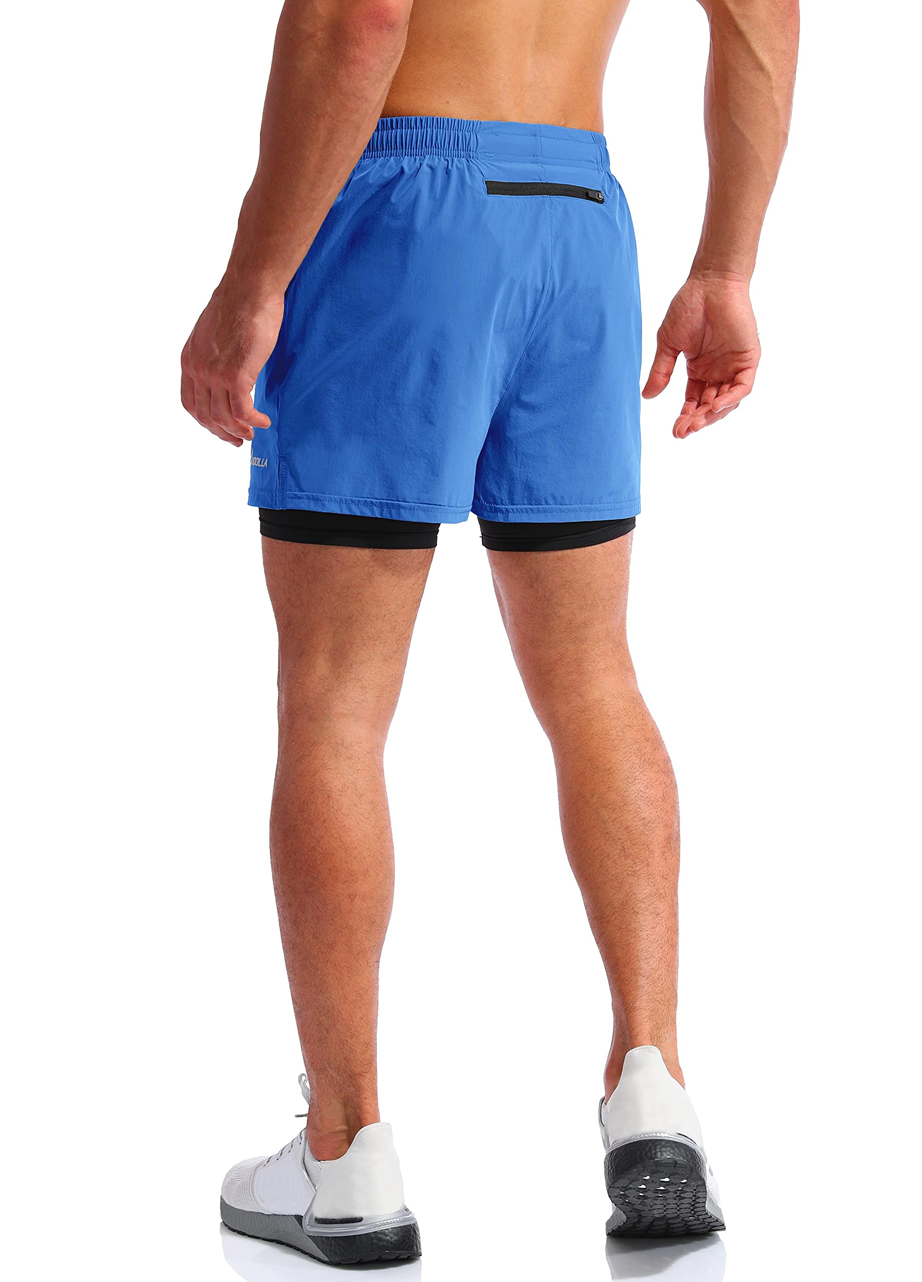 Pudolla Men's 2-in-1 Running Shorts 5