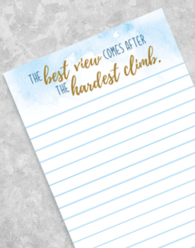 Hardest Climb Shopping List Pads - Premium Sticky Notes for Grocery Lists & To-Do Reminders - Perfect for Kitchen, Office & Backpack Organization