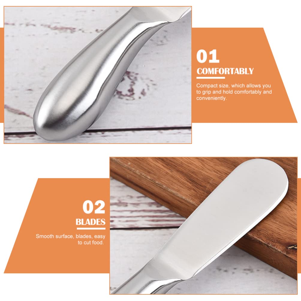 Hemoton 3-Piece Cheese and Butter Cutting Set - Stainless Steel Cheese Slicer, Manual Butter Cutter for Kitchen, Baking & Restaurant Use - Perfect for Sandwiches, Charcuterie Boards & Food Prep