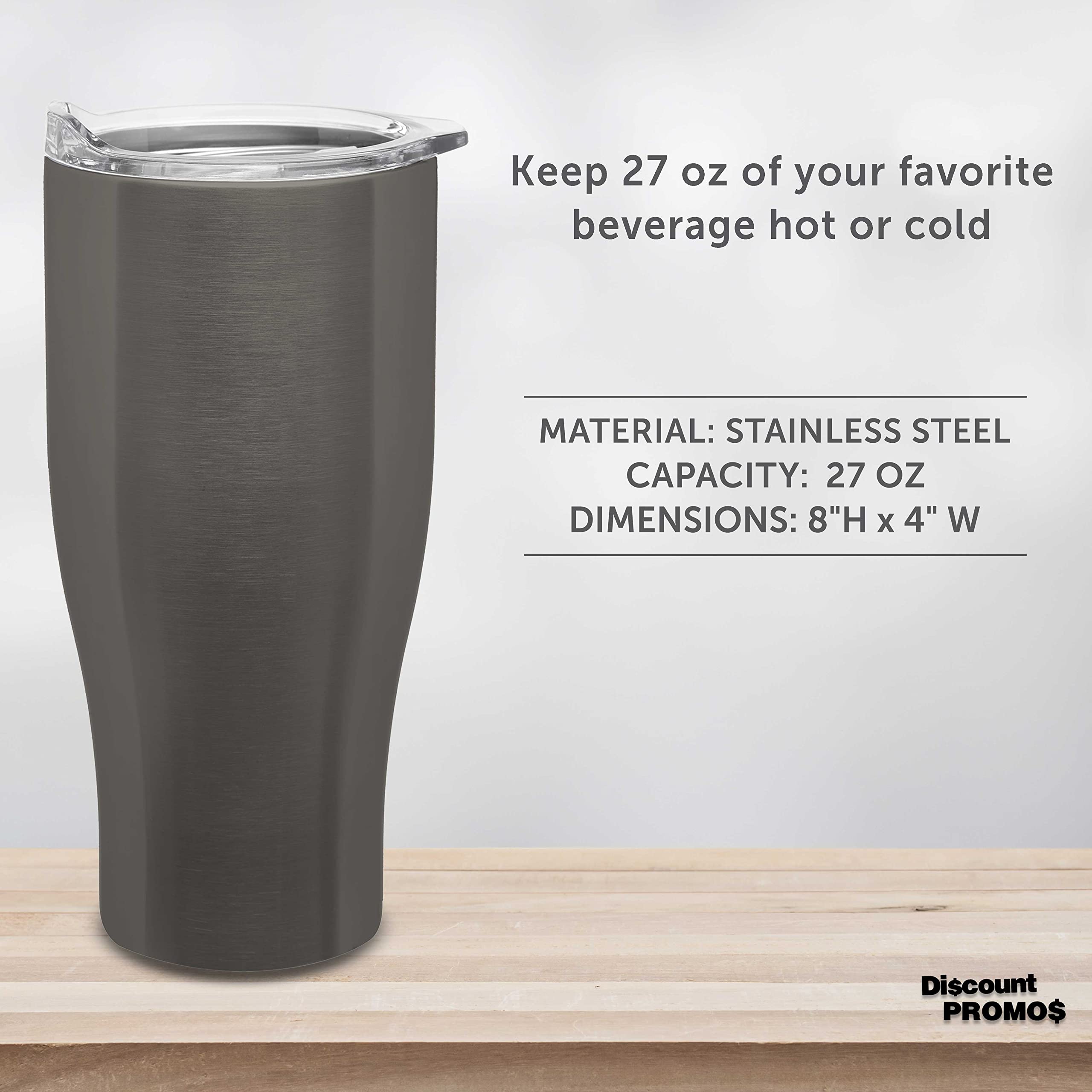 Premium Stainless Steel Travel Mugs 27oz (Set of 10) - Insulated Double Wall Vacuum Coffee Tumblers - BPA Free, Leak Proof, Sweat Proof - Ideal for Office, Camping, Commuting & Gifts