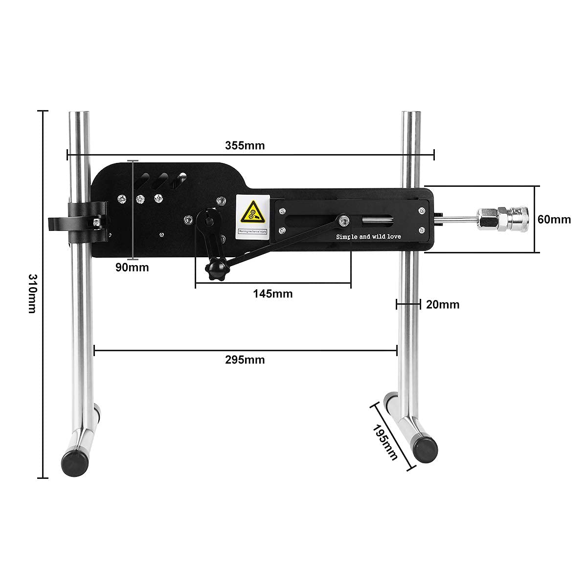 Premium Sex Machine for Couples & Solo Play - Adjustable Thrusting Love Machine with APP/Remote Control, 3 Attachments (For Women & Men) - Perfect for Bedroom Fun, BDSM & Spicing Up Relationships