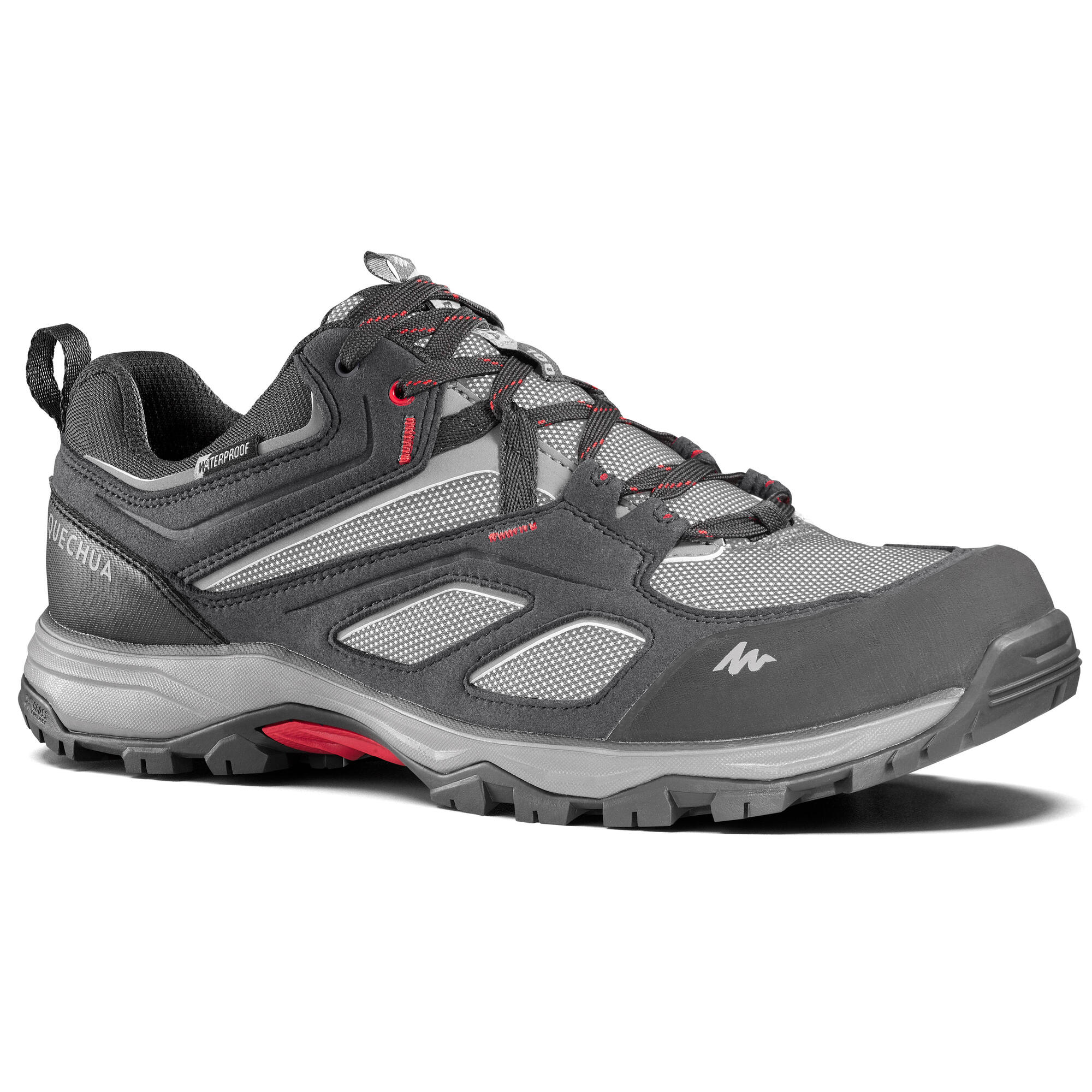 Quechua Men's MH100 Waterproof Hiking Shoes - Lightweight Outdoor Trekking Boots for Trail Running & Mountain Climbing - Perfect for Hiking, Camping & Backpacking Adventures