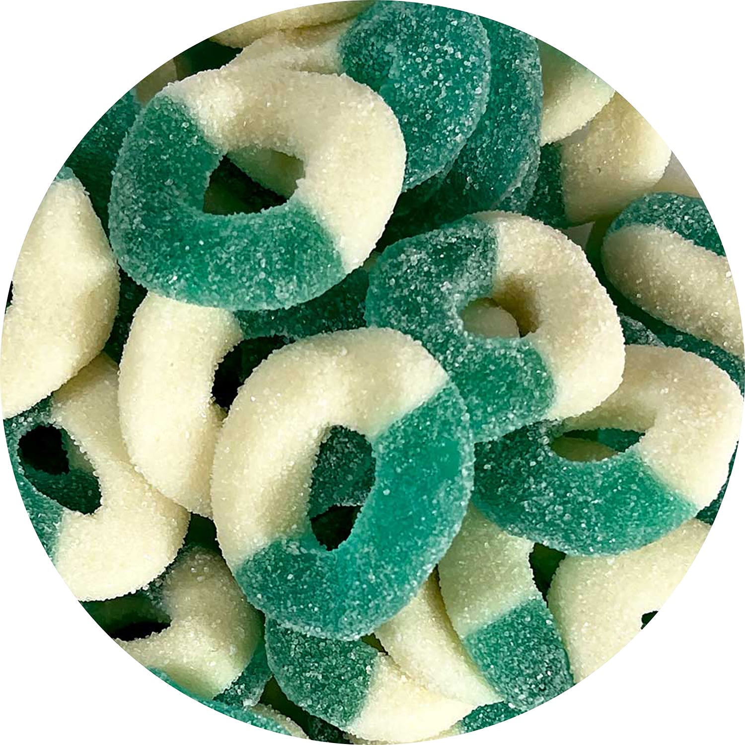 Jovy Gummy Blue Raspberry Rings - 5lb Bulk Candy Bag | Sweet & Tangy Blue Raspberry Flavored Gummy Rings for Parties, Movie Nights & Snacking