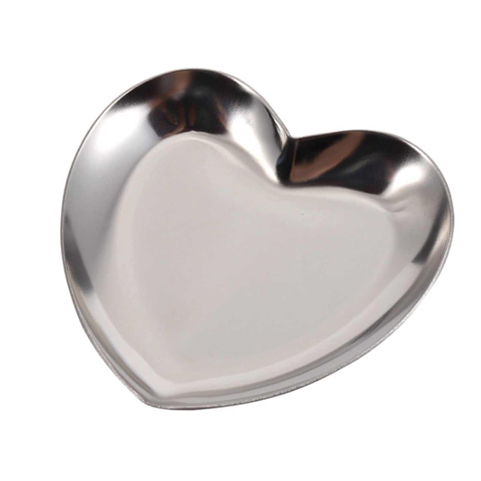 Heart-Shaped Empty Nail Art Palette - Silver Manicure Display Stand for Nail Polish & Tips | Professional Beauty Tool for Women | Perfect for Salon Use & DIY Nail Art at Home