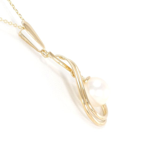 18K Yellow Gold Pearl Necklace for Women - Elegant Bridal Jewelry & Wedding Gift - Perfect for Anniversaries, Prom, and Special Occasions