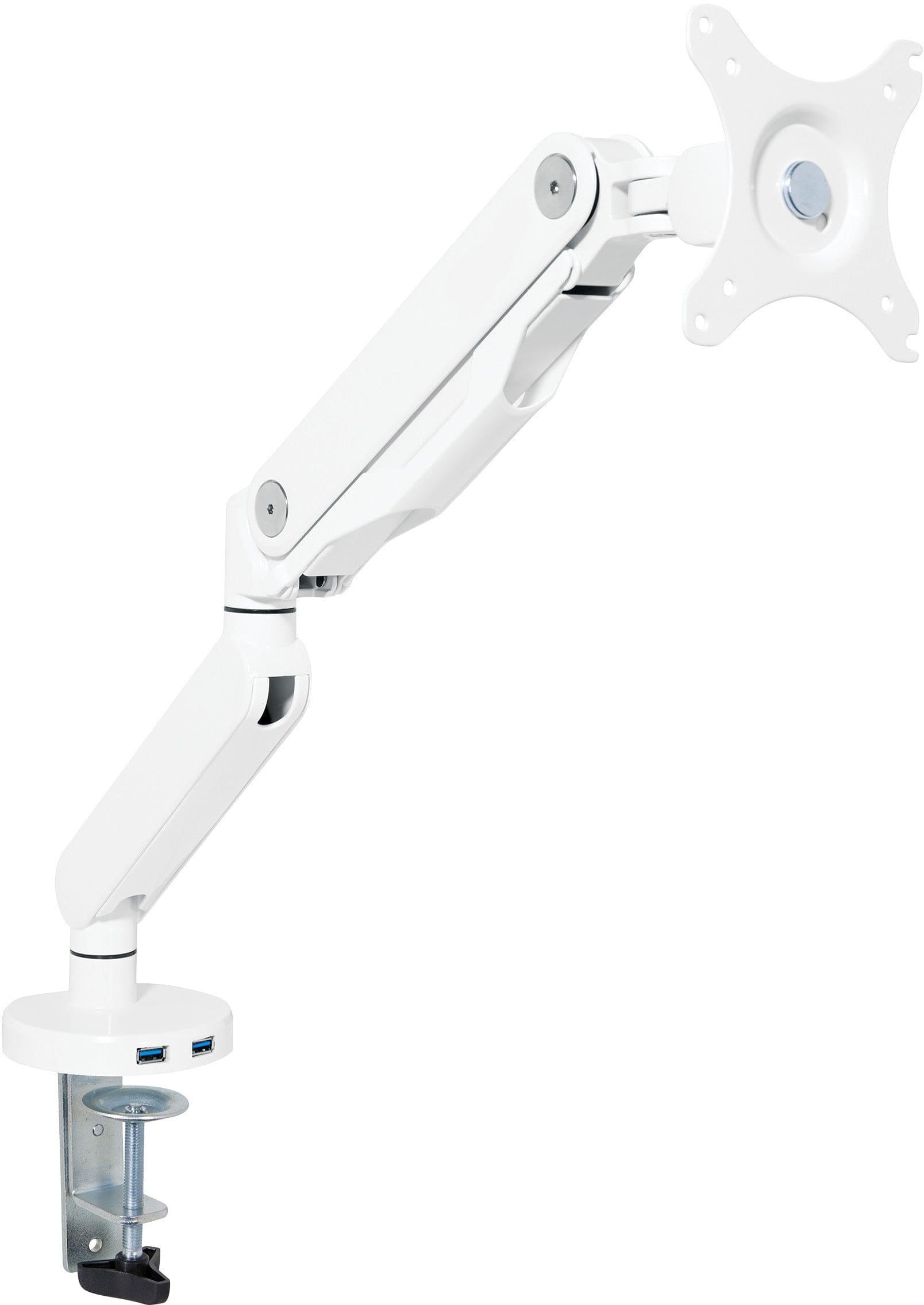 Office Star Single Monitor Arm [A2MAS1730] - Adjustable Ergonomic Desk Mount for Computer Screens - Perfect for Home Office & Workspace Setup