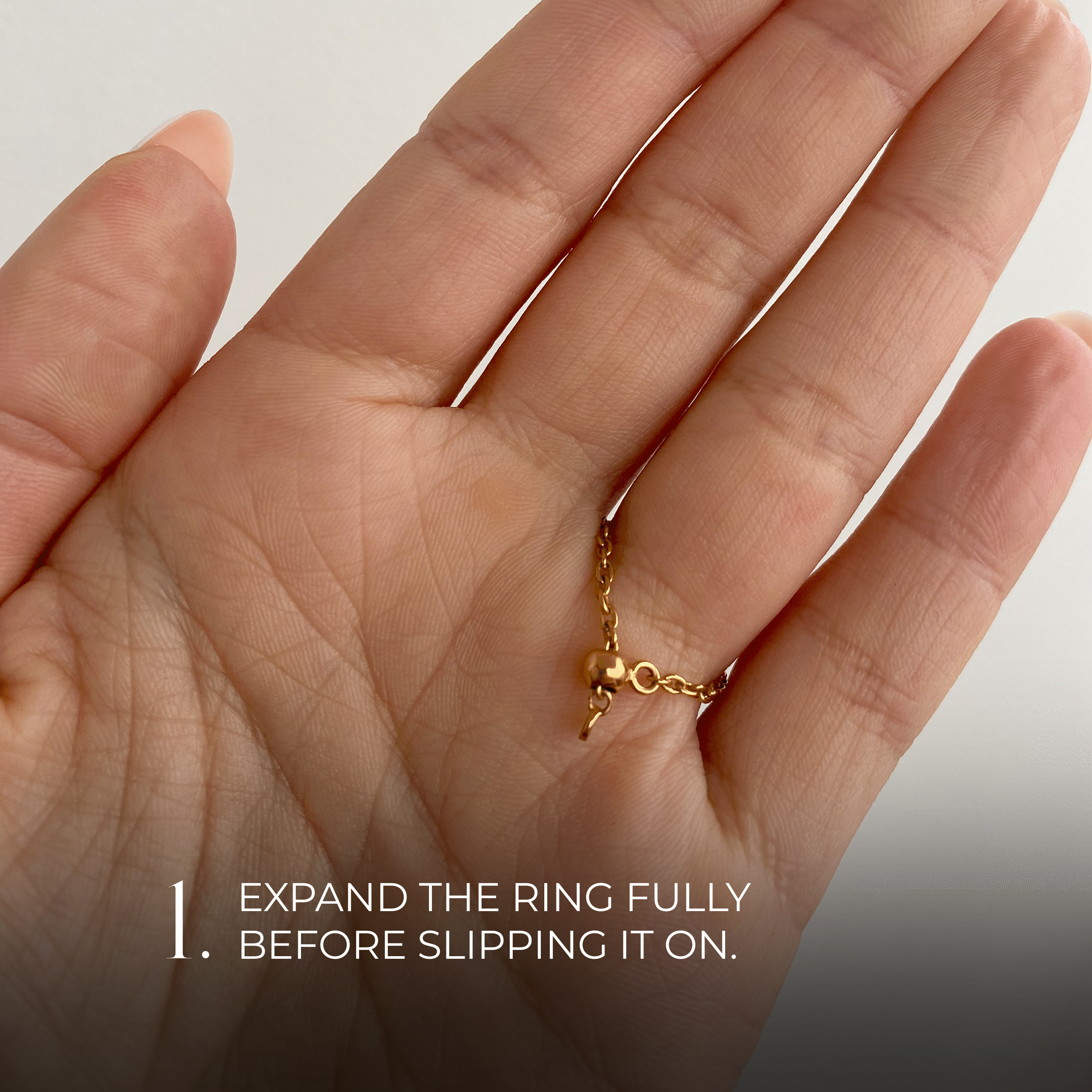 Pearl Moonstone Adjustable Chain Ring - Elegant Handmade Jewelry for Women | Perfect for Weddings, Parties & Everyday Wear | Nura Collection