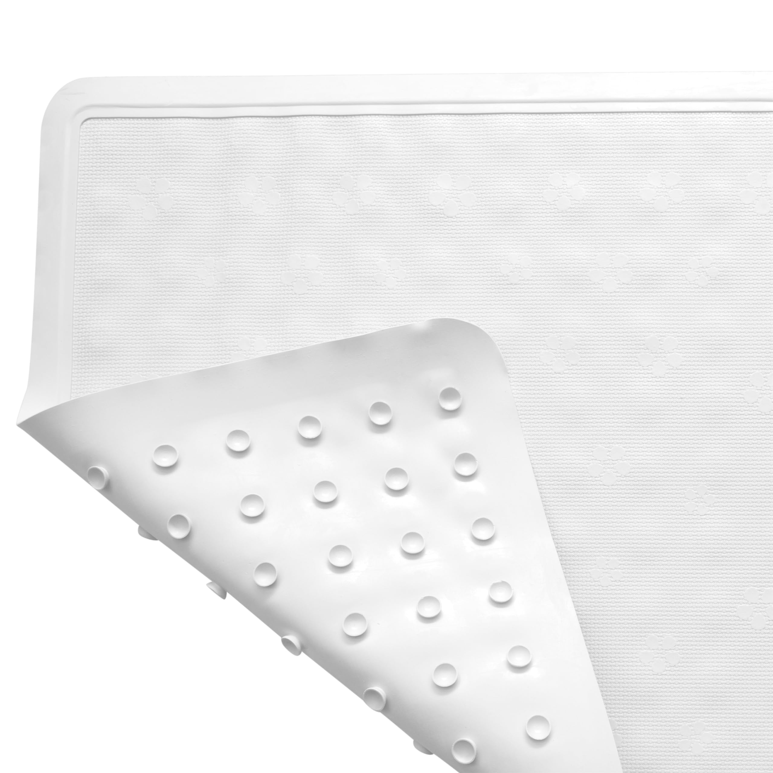 Anti-Slip Jumbo Bath Mat 18x36 - Safe for Shower & Bathtub - Home & Hotel Use