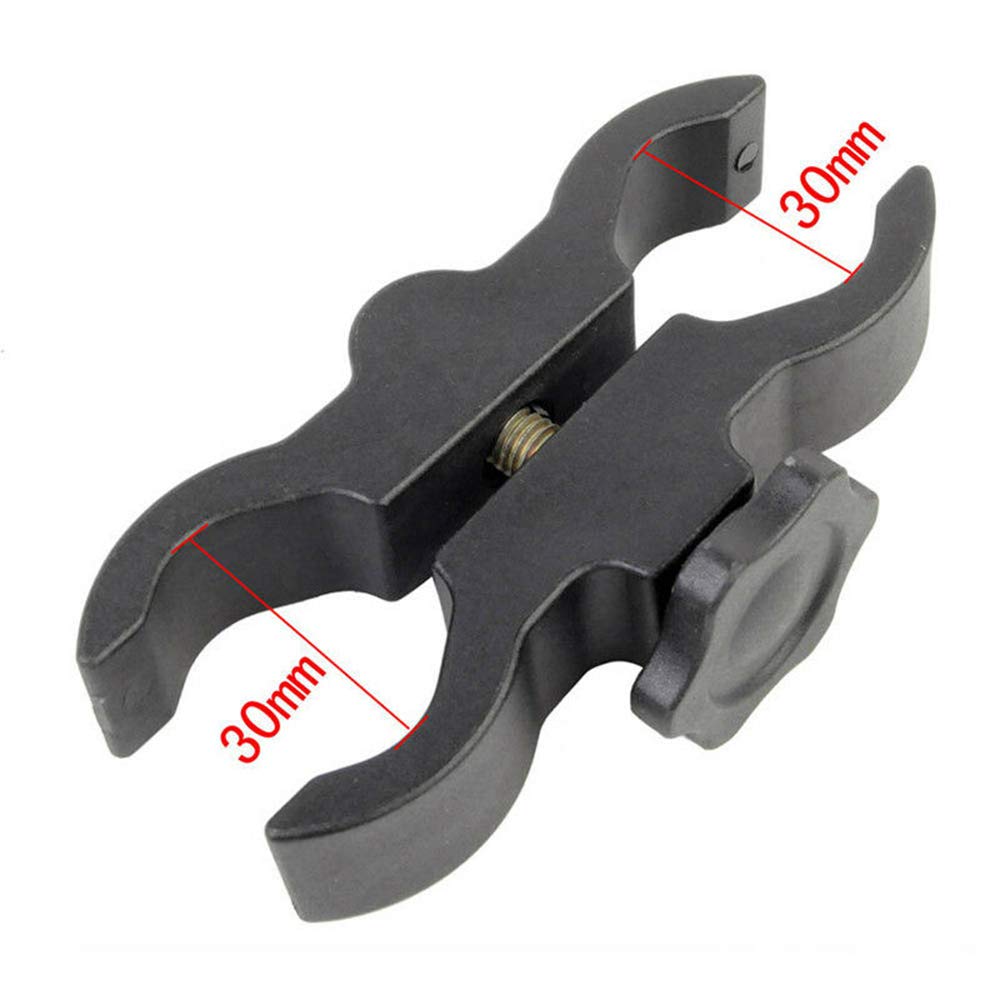 Mult Mount Clamp/Clip for Flashlight, Torch, Telescope, Sight & Laser - Adjustable Universal Holder for Bike, Scope & Outdoor Gear - Perfect for Camping, Hiking, Hunting & Tactical Use