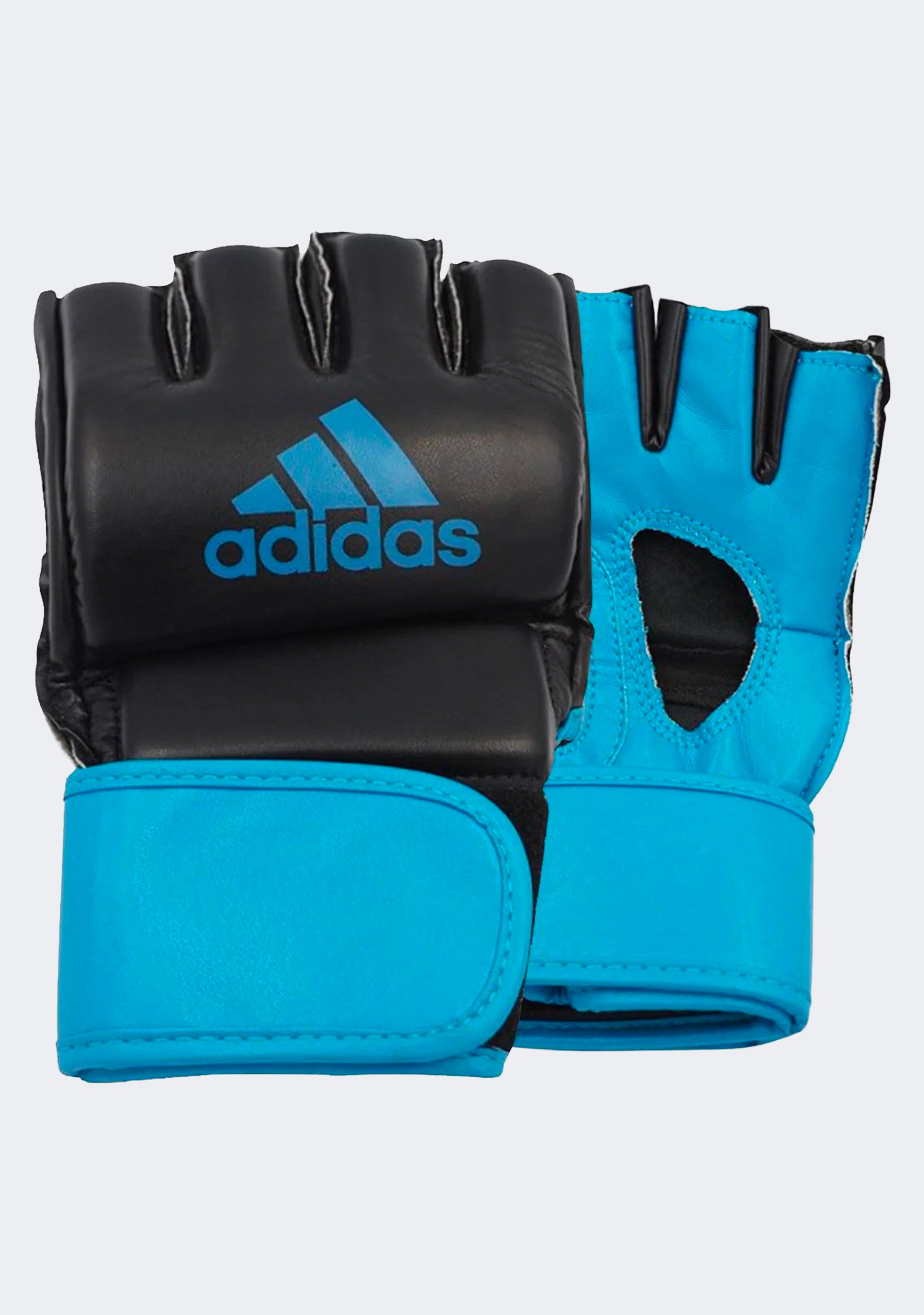 Adidas MMA Training Mitts for Sparring & Combat - Black/Blue Boxing Gloves for Men & Women - Perfect for MMA, Kickboxing, and Muay Thai Training