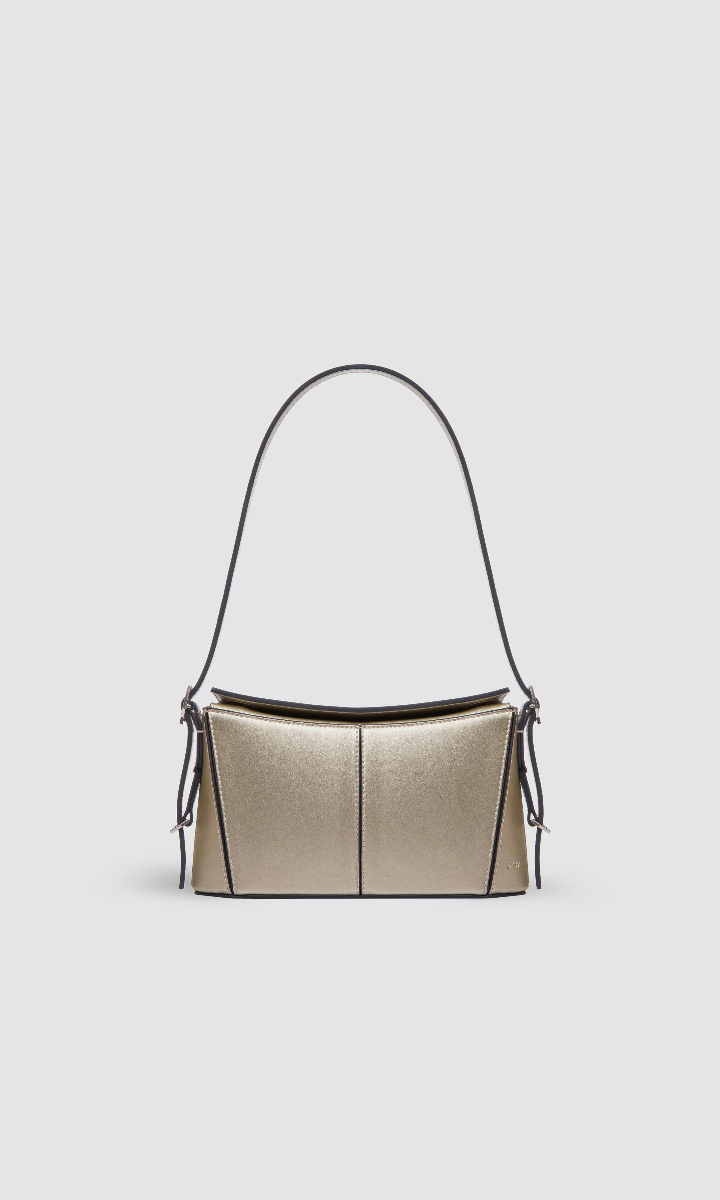 Kiara Women's Vegan Leather Mini Crossbody Bag - Champagne Gold | Stylish & Cruelty-Free Purse for Parties, Date Nights & Everyday Use