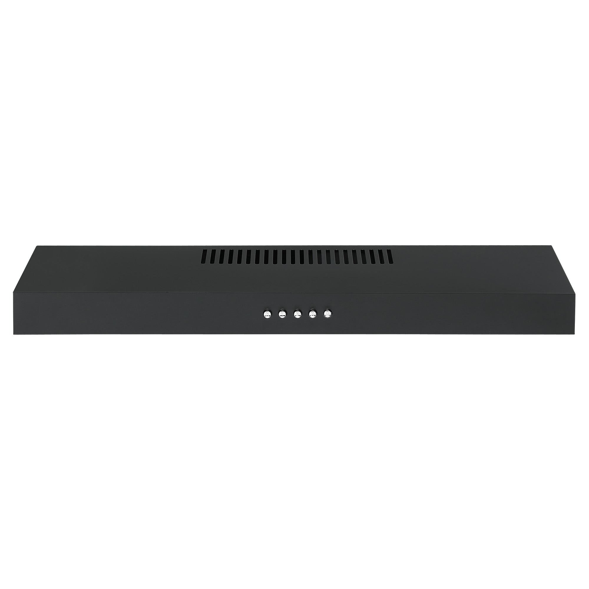 Ancona 24 Inch 110 CFM Convertible Under Cabinet Range Hood in Matte Black - Powerful Kitchen Ventilation for Smoke and Odor Removal