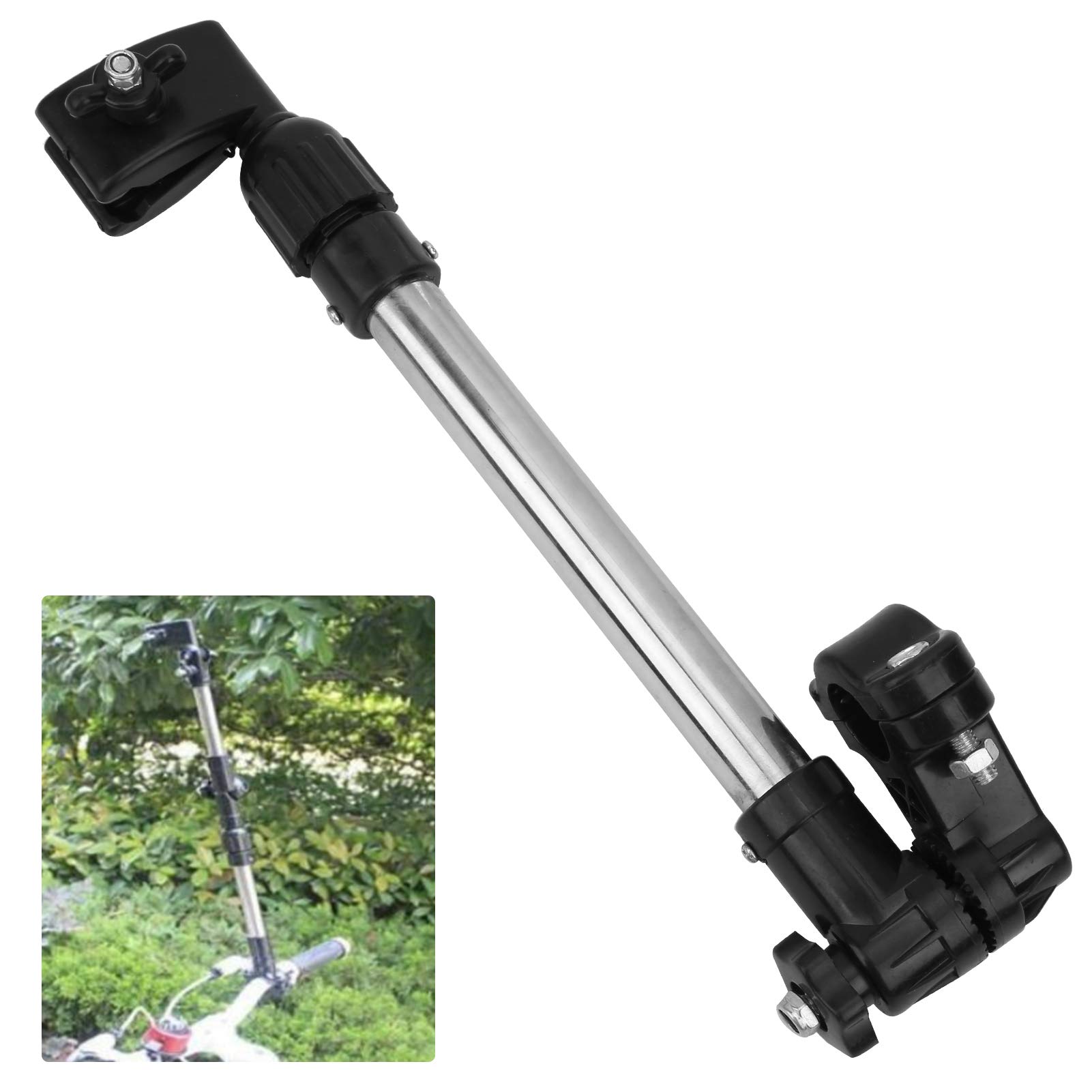 360° Bike Umbrella Holder - Adjustable Bicycle & Wheelchair Mount for Rain Protection