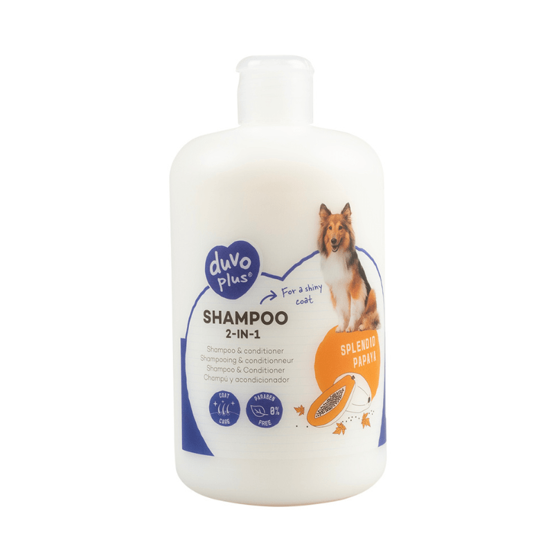 DUVO PLUS 2-in-1 Dog Shampoo & Conditioner - 250ml for Gentle Cleansing & Moisturizing - Perfect for Bathing, Grooming & Odor Control