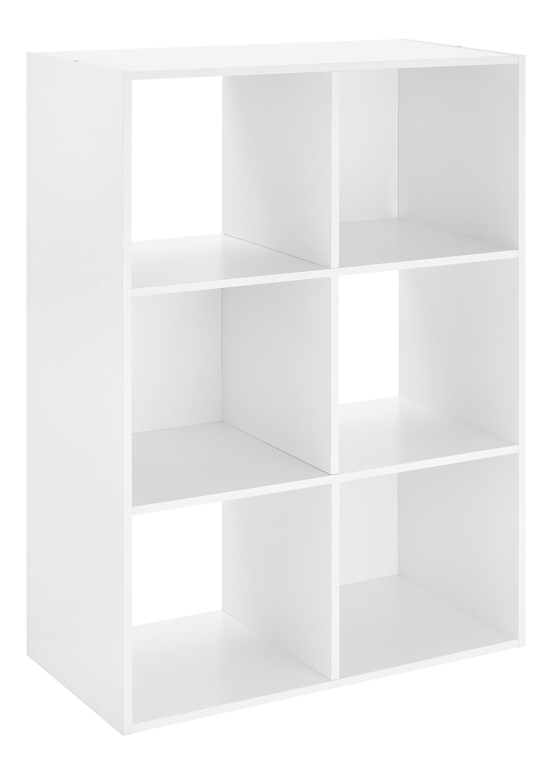 Whitmor 6-Shelf White Cube Storage Organizer - Perfect for Closet, Bedroom, and Office Organization