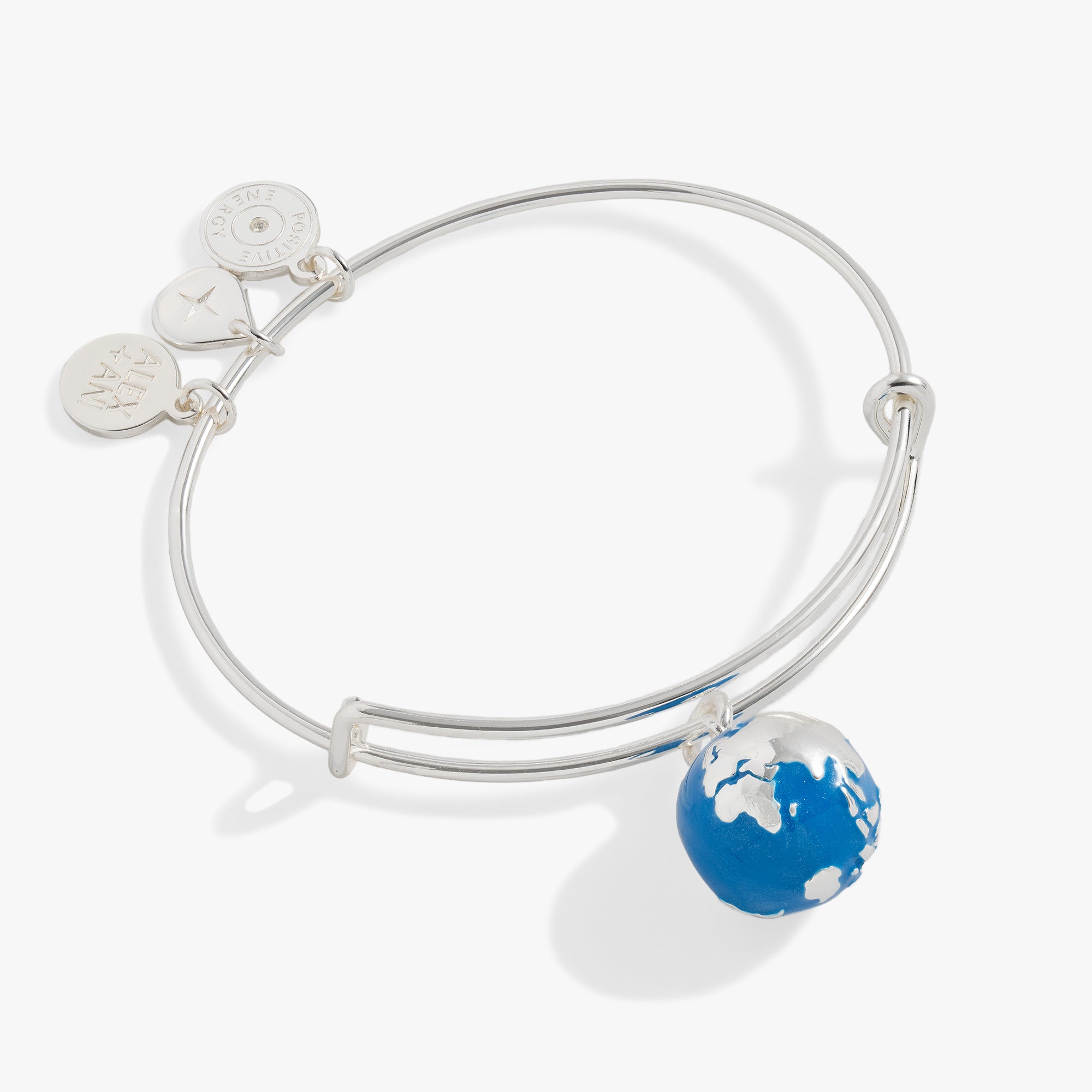 Globe Charm Bangle Bracelet - Elegant World Map Jewelry for Women - Perfect for Travel Lovers & Wanderlust Gifts
