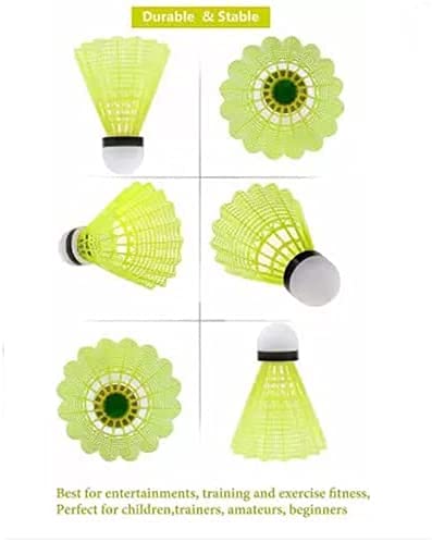 Majik Set of 10 Pcs Badminton Shuttlecocks - Durable Feather Shuttlecocks for Kids & Adults - Perfect for Indoor/Outdoor Games, Backyard Fun & Sports Training