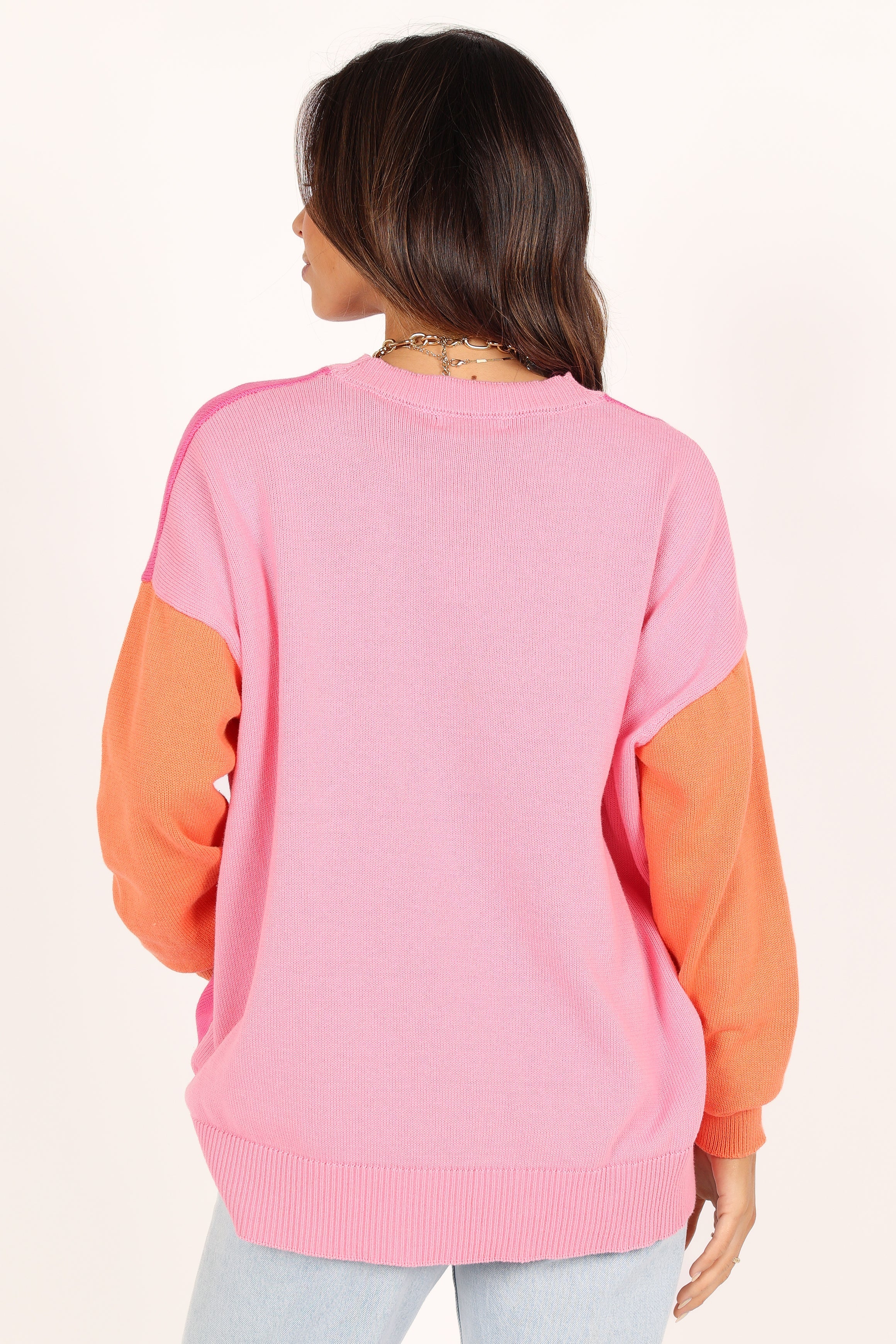 Greer Knit Sweater Women's Pink Cable Knit Pullover - Cozy Winter Sweater for Casual Outfits & Holiday Gatherings
