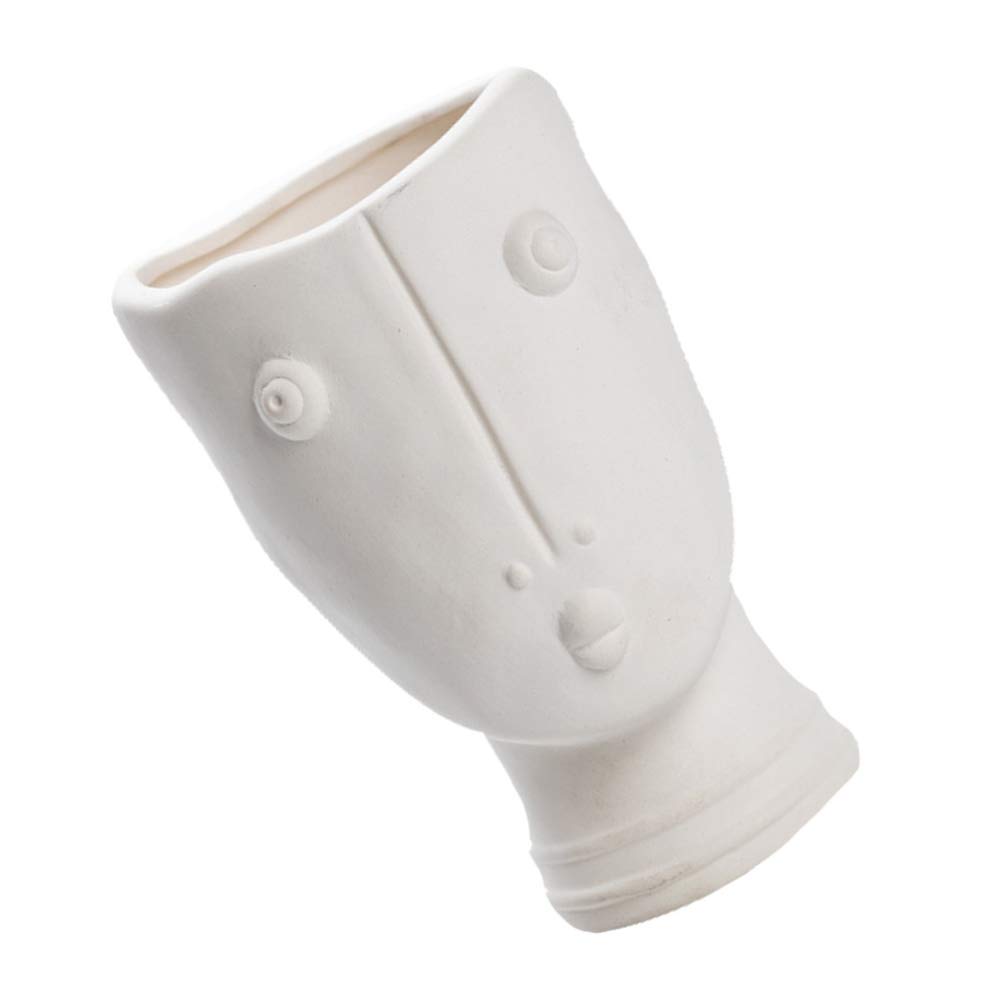 DOITOOL Large Human Face Shaped Planter - Unique Portrait Flower Pot for Succulents, Cactus & Plants - Modern Home & Garden Decor - Perfect for Living Room, Office & Outdoor Spaces