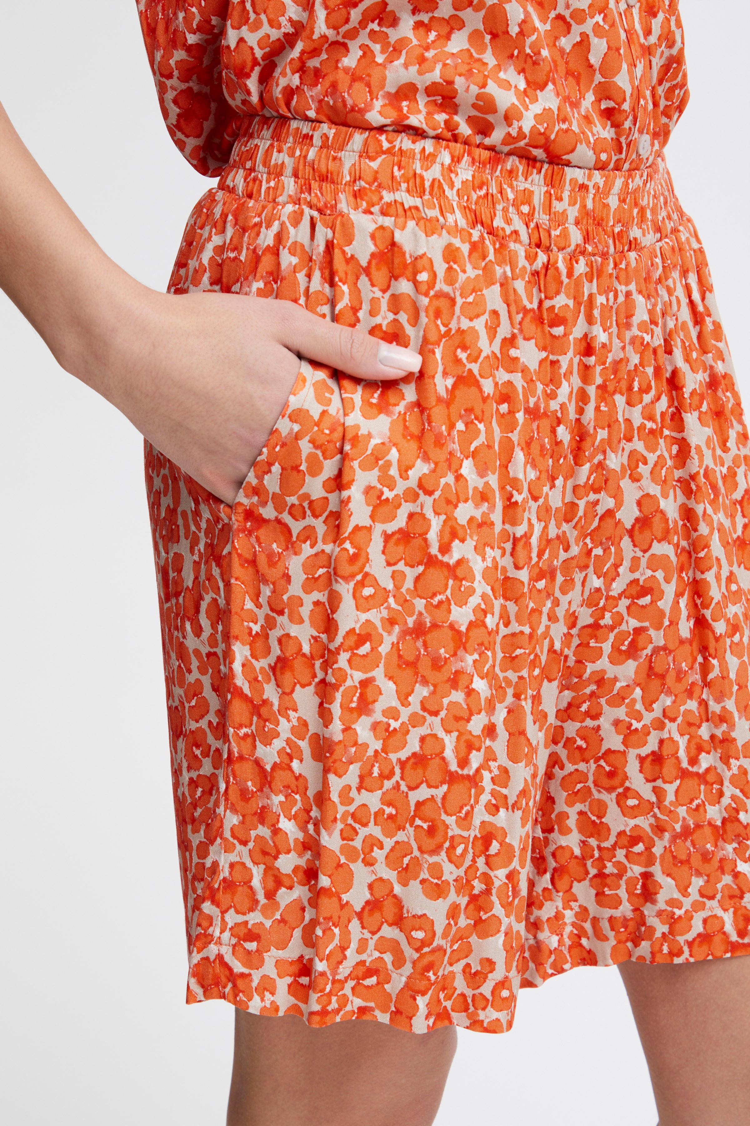 Haylie Shorts for Women - Coral Rose High Waisted Summer Shorts | Comfortable & Stylish for Beach, Yoga, and Casual Wear