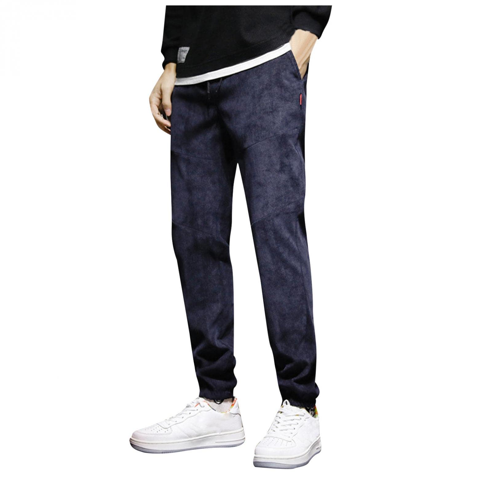 Changeshopping Men's Slim Fit Casual Harlan Pants - Lightweight Spring & Fall Ankle-Length Trousers for Work & Weekend Outings