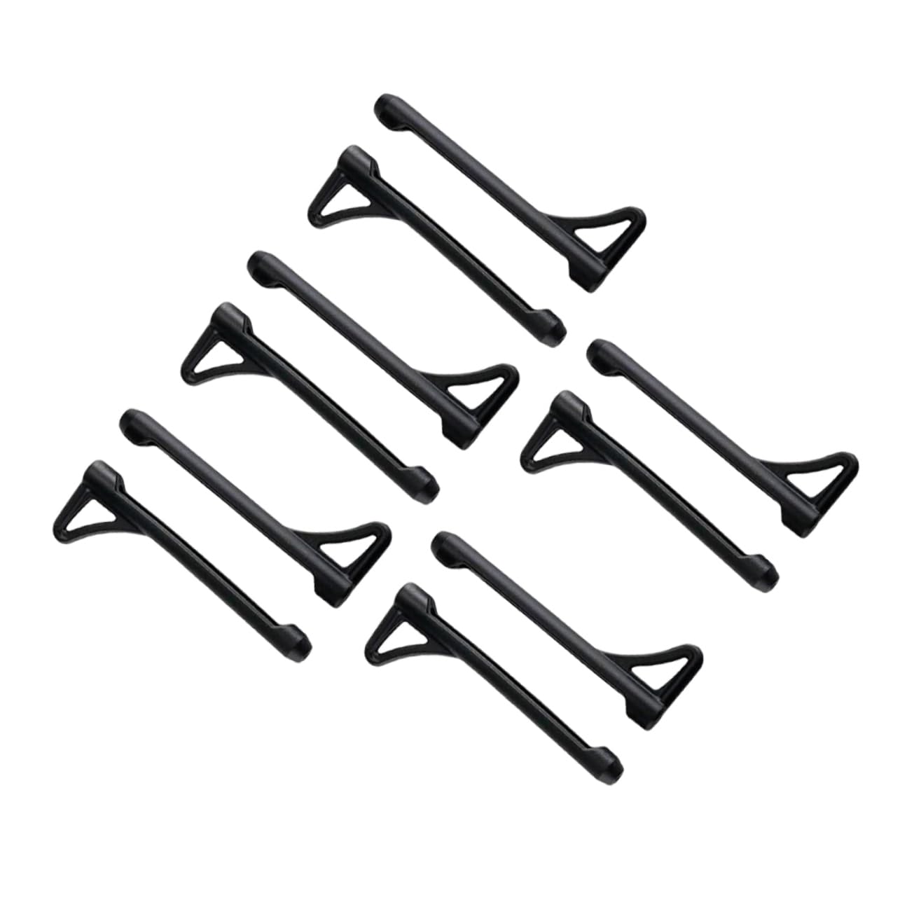 OSALADI 5 Pairs Non-Slip Silicone Glasses Grips - Anti-Slip Eyeglass Ear Hooks & Holders - Black Silica Gel Glasses Accessories for Secure Fit - Perfect for Sports, Reading & Daily Wear