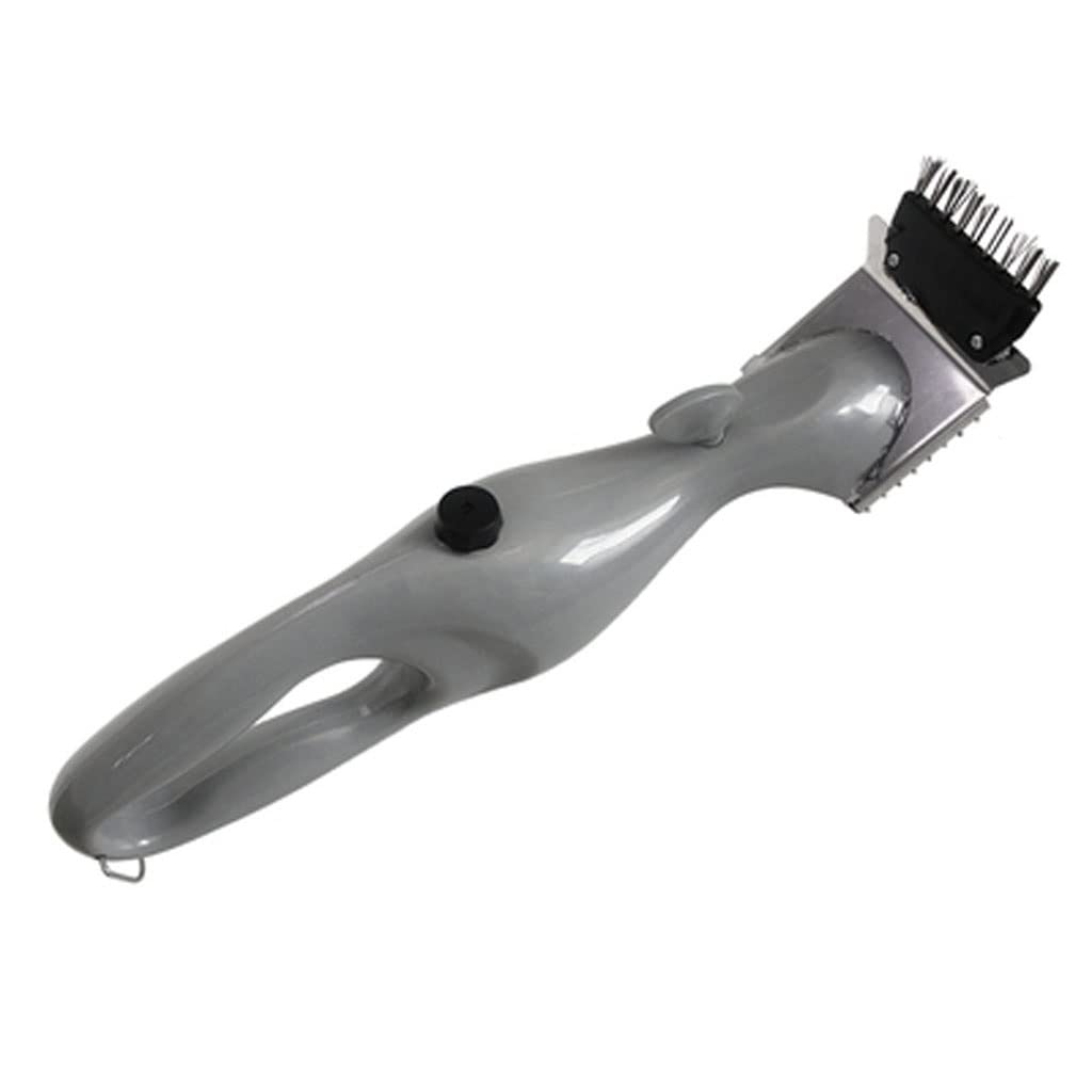 BDYCZ Heavy Duty BBQ Grill Brush with Steam Cleaning - Stainless Steel Bristles & Long Handle for Safe & Effective Grill Cleaning - Perfect for Gas, Charcoal & Electric Grills (Gray, One Size) - Ideal for Backyard BBQs, Camping & Outdoor Cooking