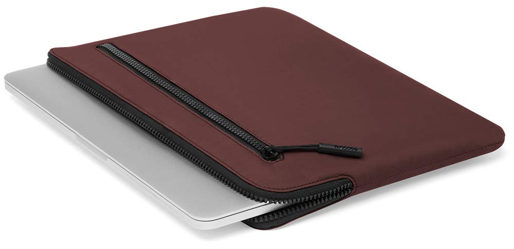 Incase Compact Laptop Sleeve 13-Inch - Lightweight Weather-Resistant Flight Nylon Case for MacBook, iPad & Tablets with Accessory Pocket (Old Brick) | Perfect for Travel, Work & School Protection